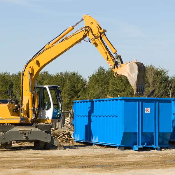 what are the rental fees for a residential dumpster in Bethany